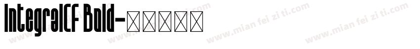lntegralCF Bold字体转换